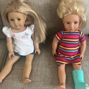 American Girl dolls (2)  18-inch selling together